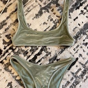 velvet triangl bikini